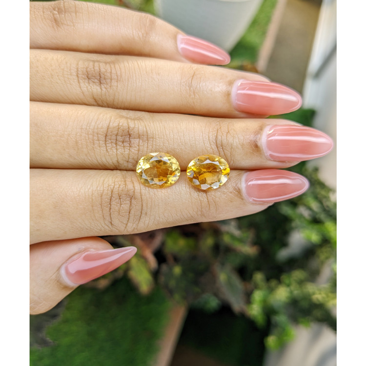 6.20 Ct.Tw. Citrine Pair from Brazil