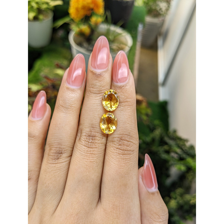 5.35 Ct.Tw. Citrine Pair from Brazil