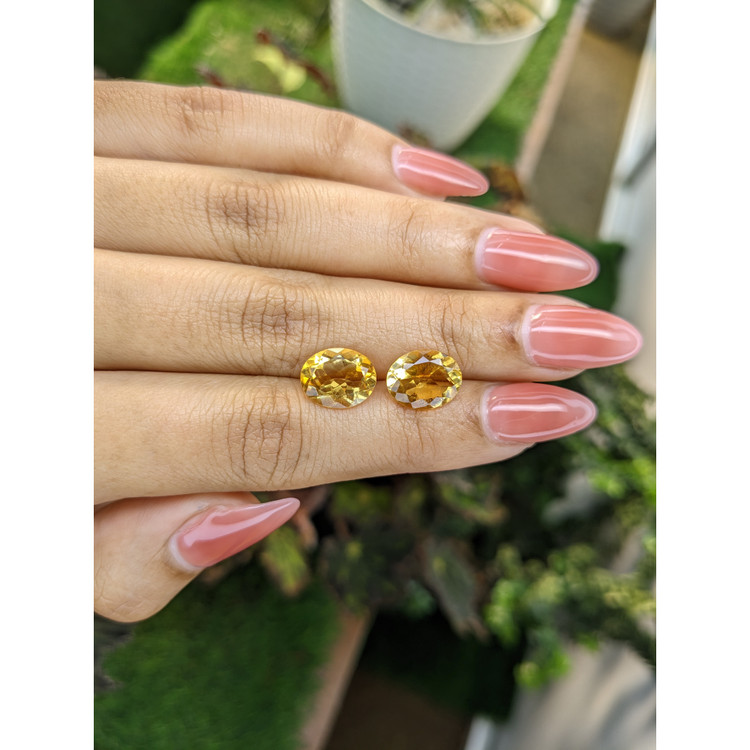 5.35 Ct.Tw. Citrine Pair from Brazil