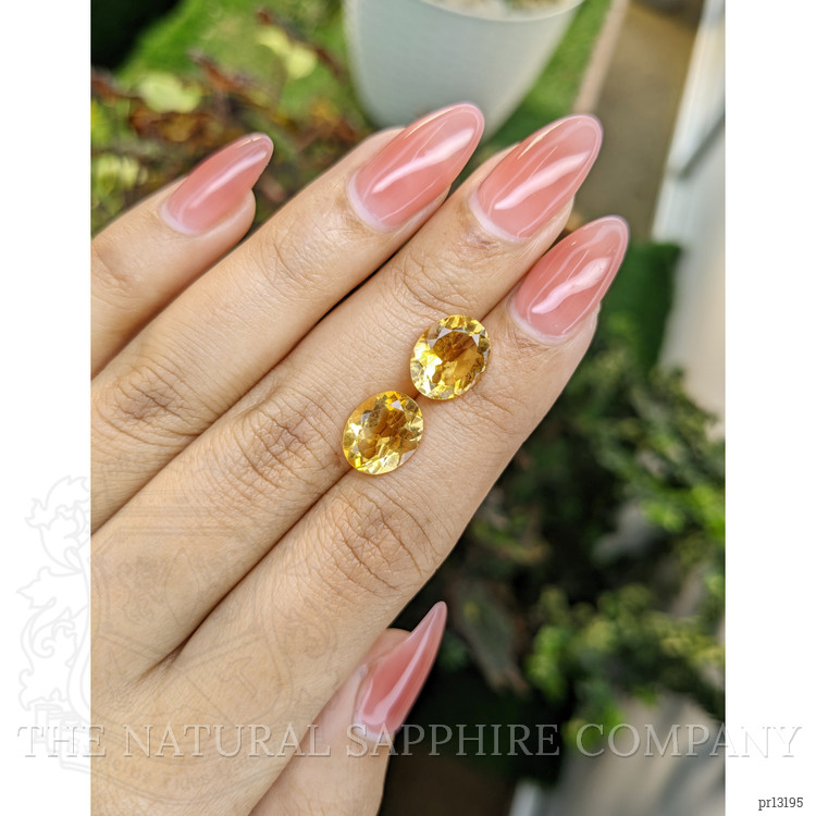 5.35 Ct.Tw. Citrine Pair from Brazil