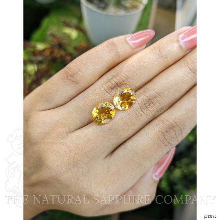 6.21 Ct.Tw. Citrine Pair from Brazil