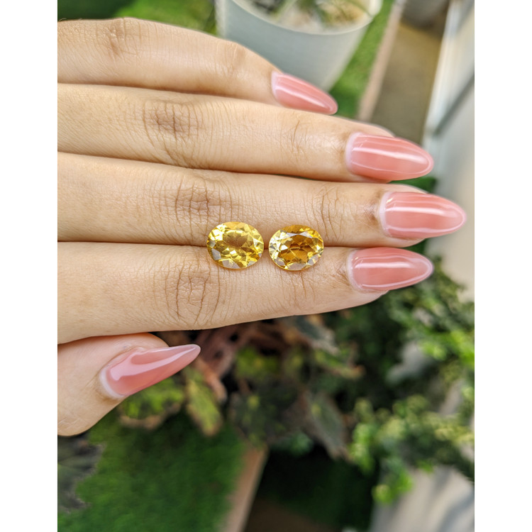 6.21 Ct.Tw. Citrine Pair from Brazil
