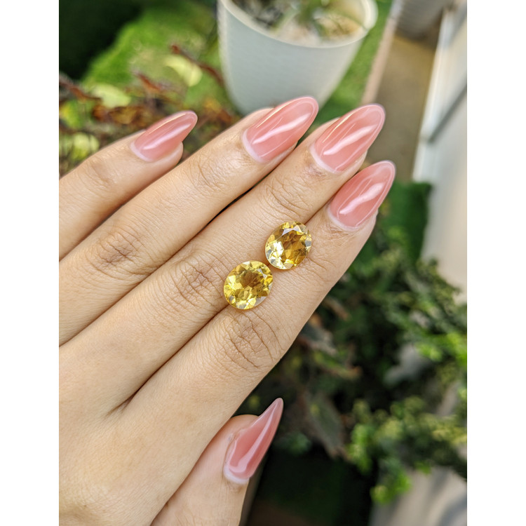 6.21 Ct.Tw. Citrine Pair from Brazil
