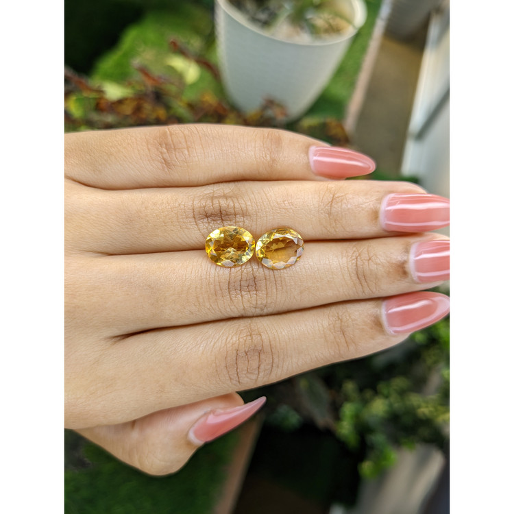 4.86 Ct.Tw. Citrine Pair from Brazil