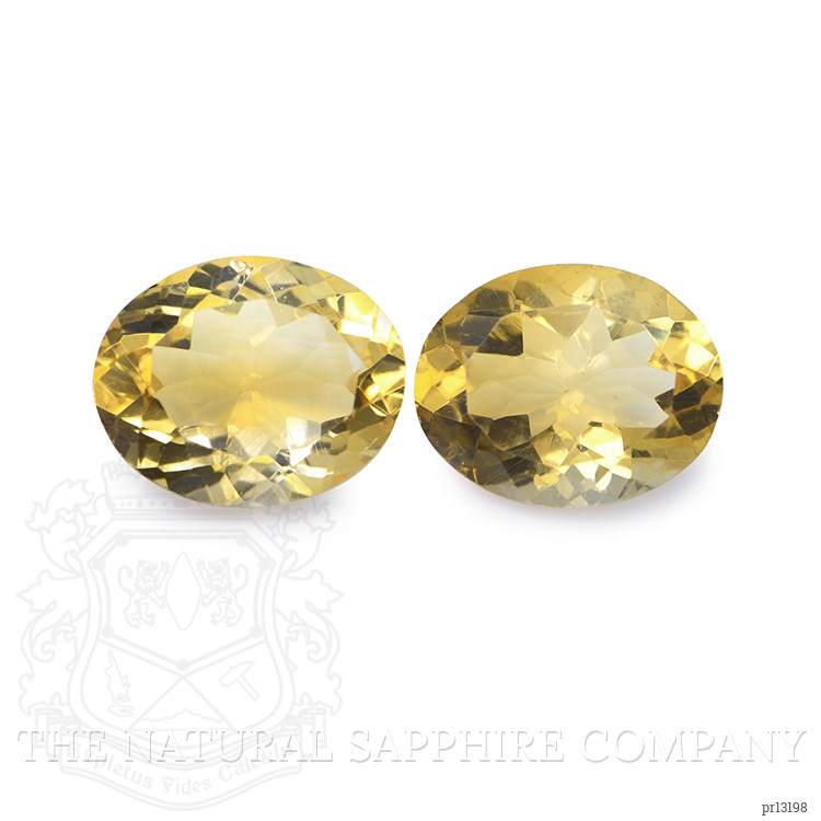 5.94 Ct.Tw. Yellow Citrine Pair from Brazil