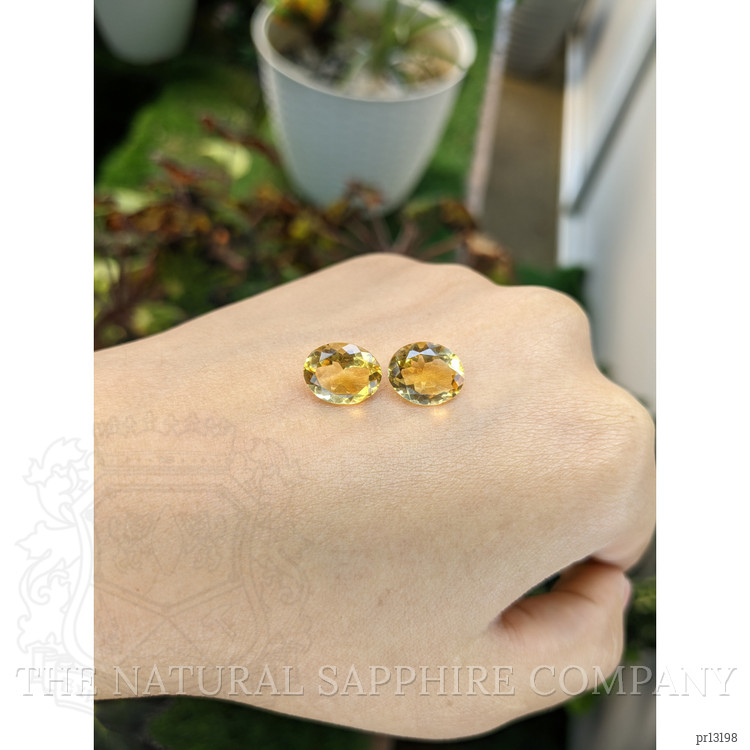 5.94 Ct.Tw. Yellow Citrine Pair from Brazil