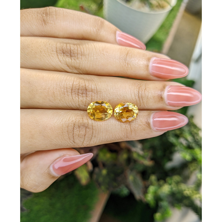 5.84 Ct.Tw. Citrine Pair from Brazil