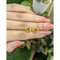 5.42&nbsp;Ct.Tw.Total Carat Weight Citrine Pair from Brazil Life Style