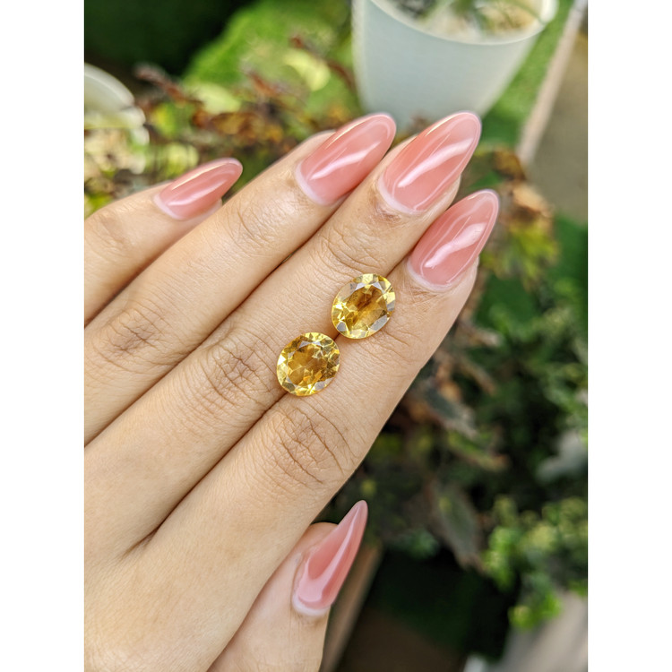 5.42 Ct.Tw. Citrine Pair from Brazil