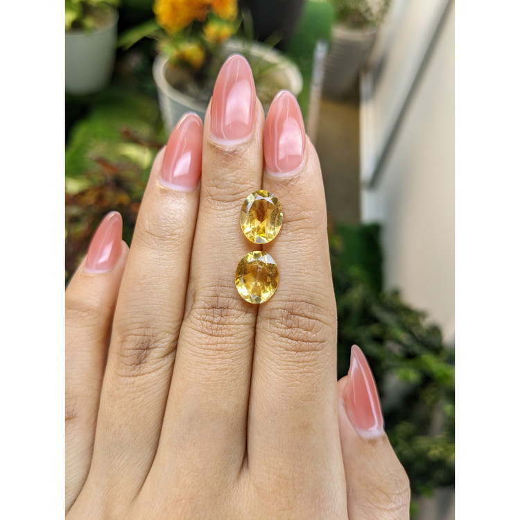 5.42 Ct.Tw. Citrine Pair from Brazil