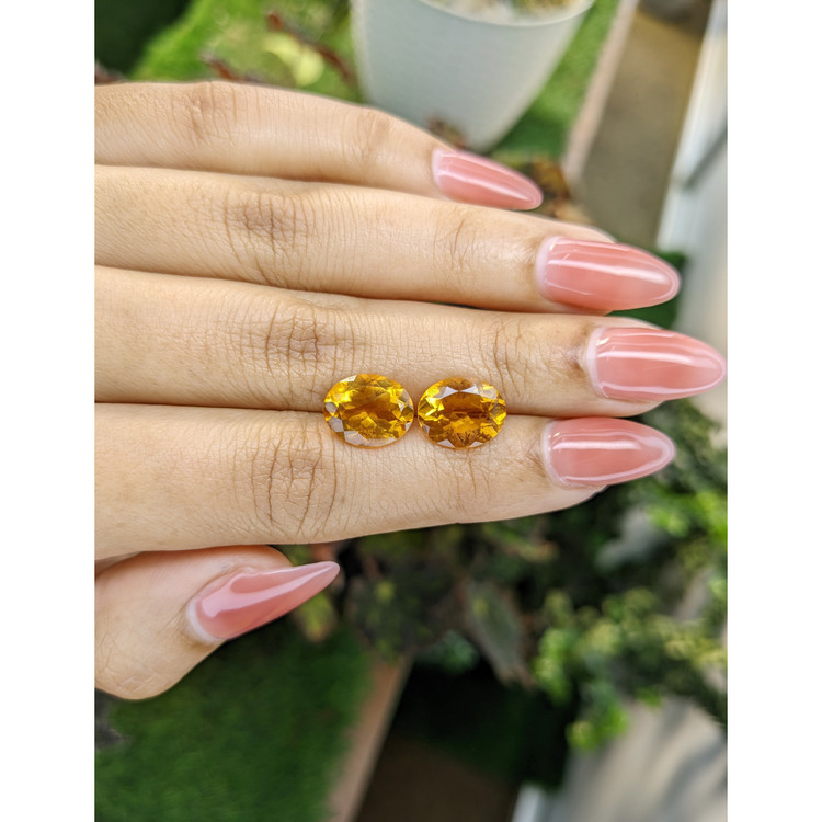 6.10 Ct.Tw. Citrine Pair from Brazil