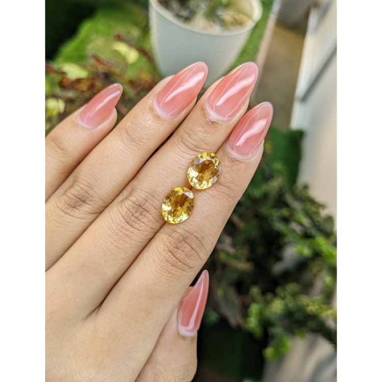 5.46 Ct.Tw. Citrine Pair from Brazil