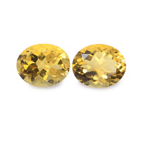 6.42 Ct.Tw. Oval Citrine Pair