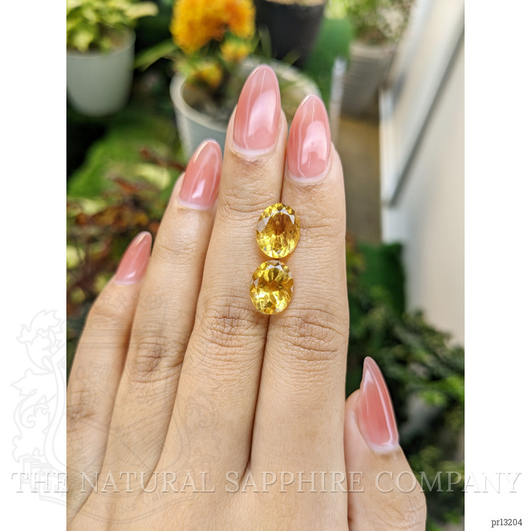 6.42 Ct.Tw. Citrine Pair from Brazil