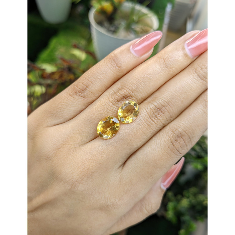 5.94 Ct.Tw. Citrine Pair from Brazil