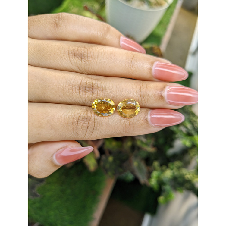 5.94 Ct.Tw. Citrine Pair from Brazil