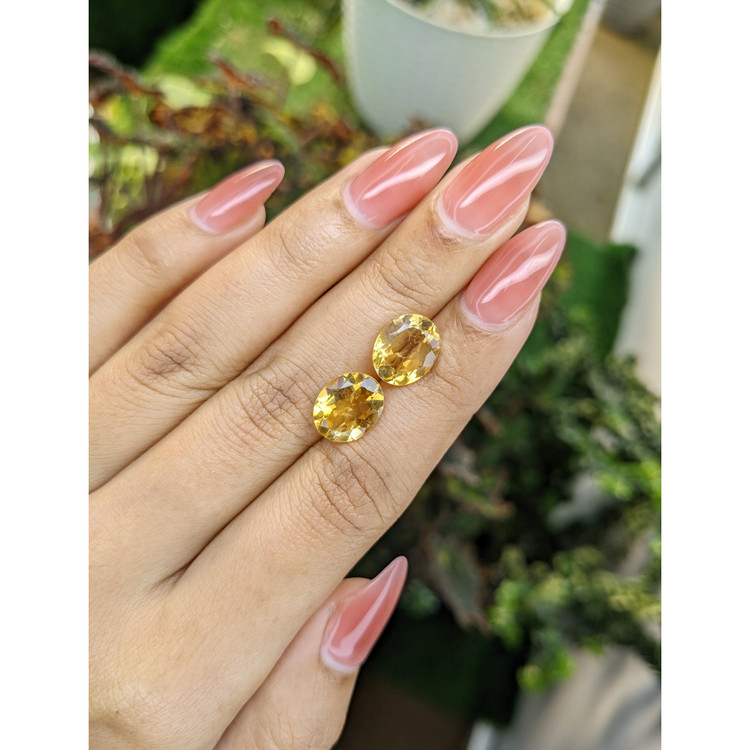 5.94 Ct.Tw. Citrine Pair from Brazil