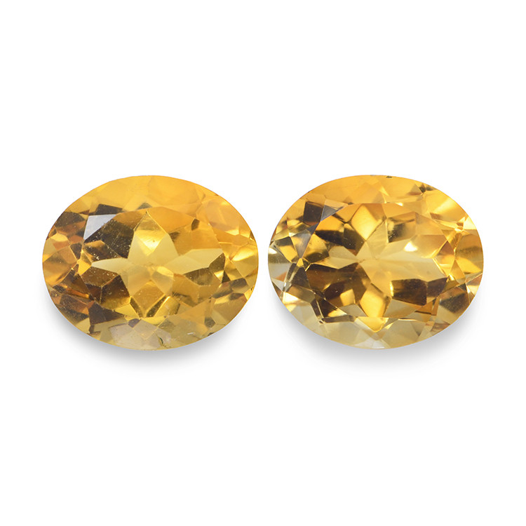 6.81 Ct.Tw. Citrine Pair from Brazil