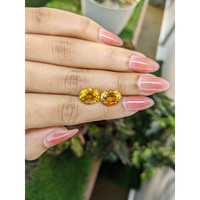 6.81 Ct.Tw.Total Carat Weight Citrine Pair from Brazil Life Style