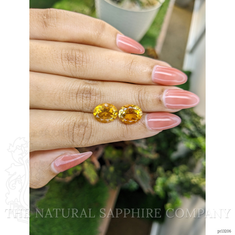 6.81 Ct.Tw. Citrine Pair from Brazil