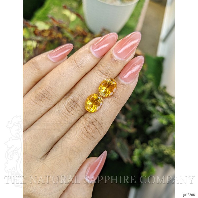6.81 Ct.Tw. Citrine Pair from Brazil