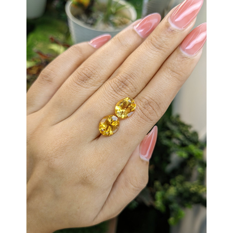 6.50 Ct.Tw. Citrine Pair from Brazil