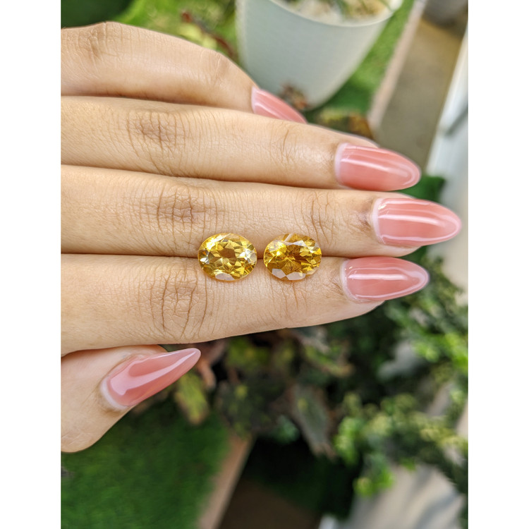 6.50 Ct.Tw. Citrine Pair from Brazil