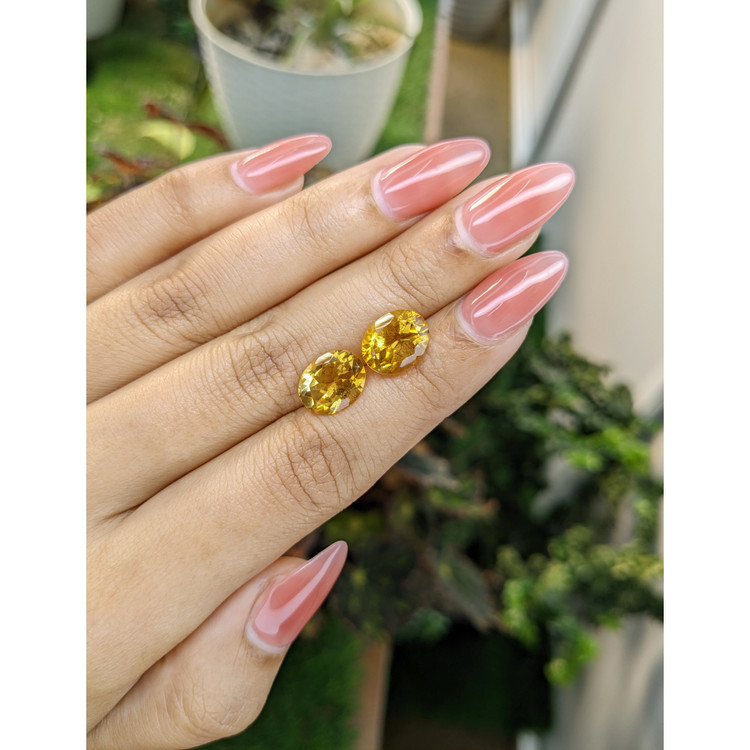 5.97 Ct.Tw. Citrine Pair from Brazil