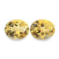 6.33 Ct.Tw. Oval Citrine Pair