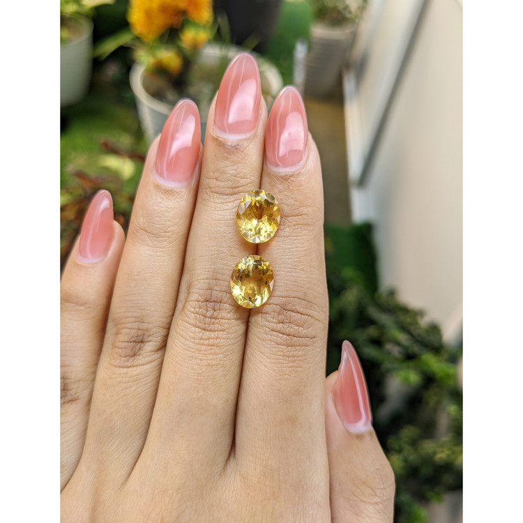 6.33 Ct.Tw. Citrine Pair from Brazil