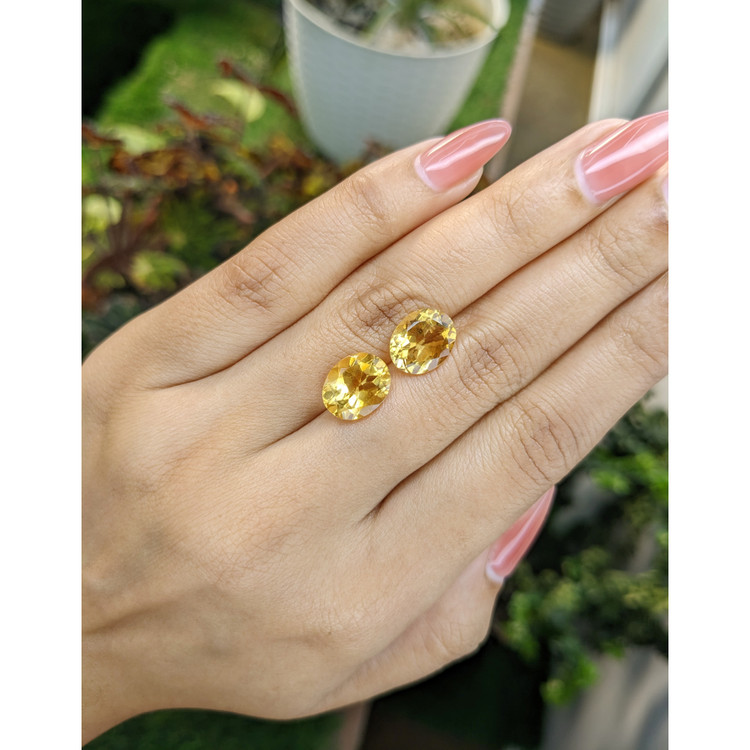 6.33 Ct.Tw. Citrine Pair from Brazil
