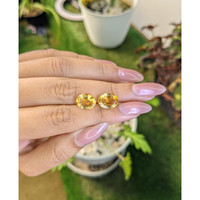 5.39&nbsp;Ct.Tw.Total Carat Weight Citrine Pair from Brazil Life Style