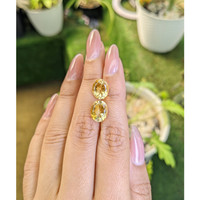 6.18 Ct.Tw.Total Carat Weight Citrine Pair from Brazil Life Style