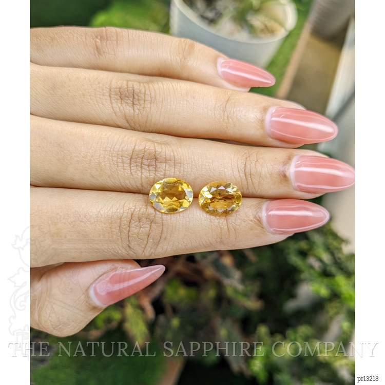 5.56 Ct.Tw. Citrine Pair from Brazil