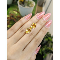 5.56&nbsp;Ct.Tw.Total Carat Weight Citrine Pair from Brazil Life Style