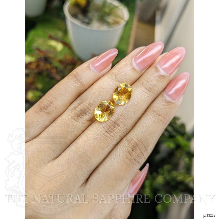 5.56 Ct.Tw. Citrine Pair from Brazil