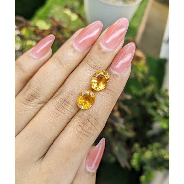 5.47 Ct.Tw. Citrine Pair from Brazil