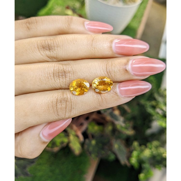 5.47 Ct.Tw. Citrine Pair from Brazil