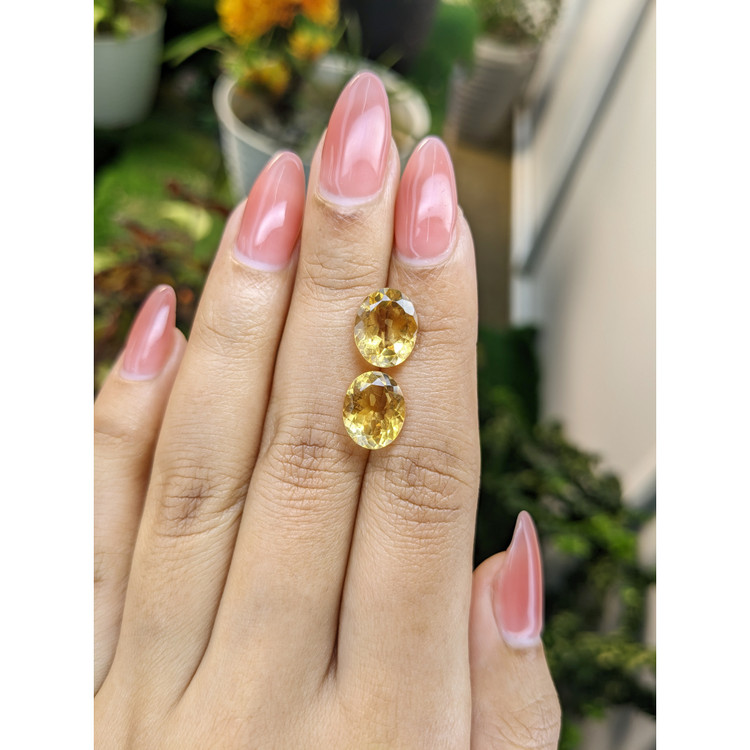 5.90 Ct.Tw. Citrine Pair from Brazil