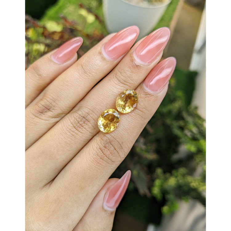 5.90 Ct.Tw. Citrine Pair from Brazil