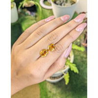 4.60 Ct.Tw.Total Carat Weight Citrine Pair from Brazil Life Style