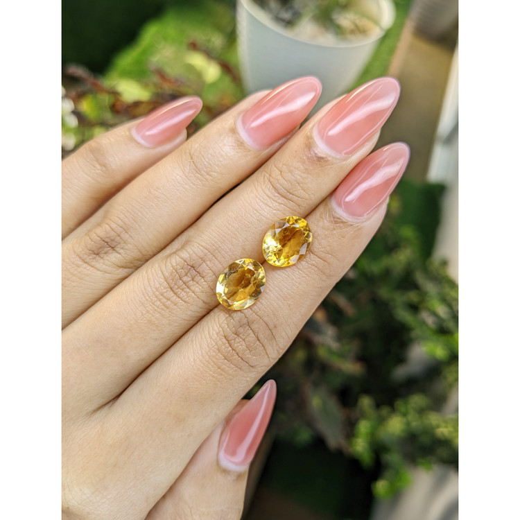 5.38 Ct.Tw. Citrine Pair from Brazil