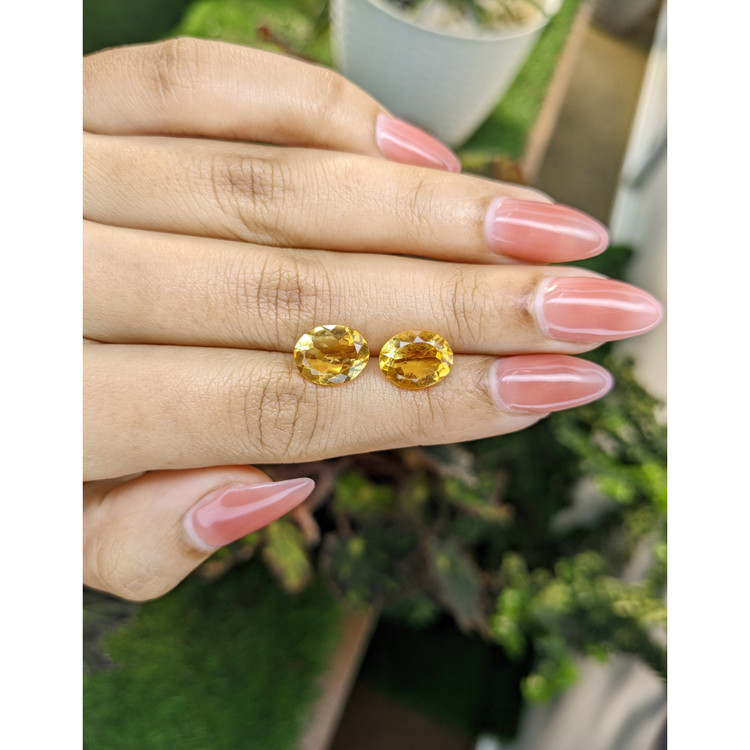 5.38 Ct.Tw. Citrine Pair from Brazil