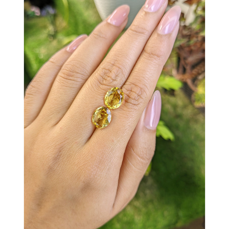 5.63 Ct.Tw. Citrine Pair from Brazil