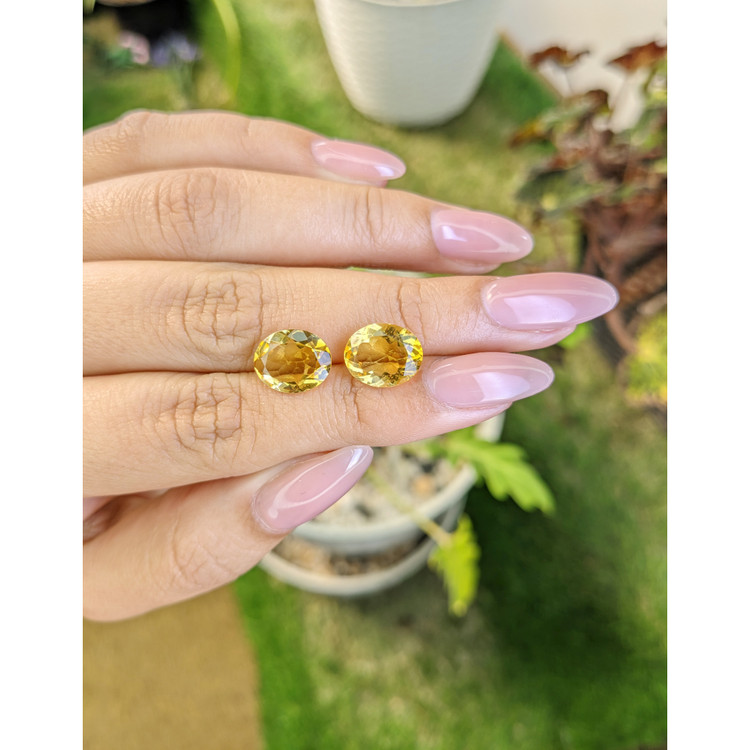 5.63 Ct.Tw. Citrine Pair from Brazil
