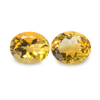 6.90 Ct.Tw. Oval Citrine Pair