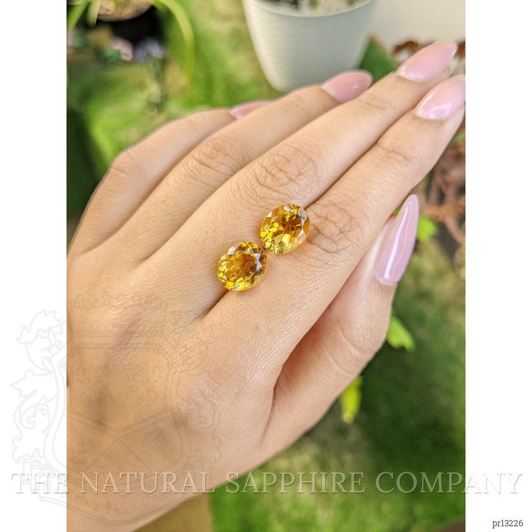 6.90 Ct.Tw. Citrine Pair from Brazil