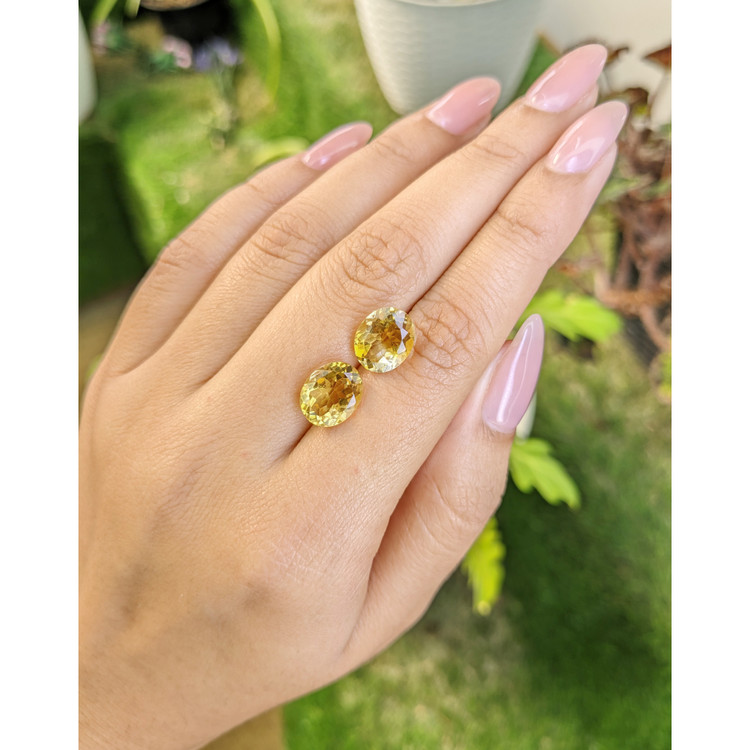 6.34 Ct.Tw. Citrine Pair from Brazil
