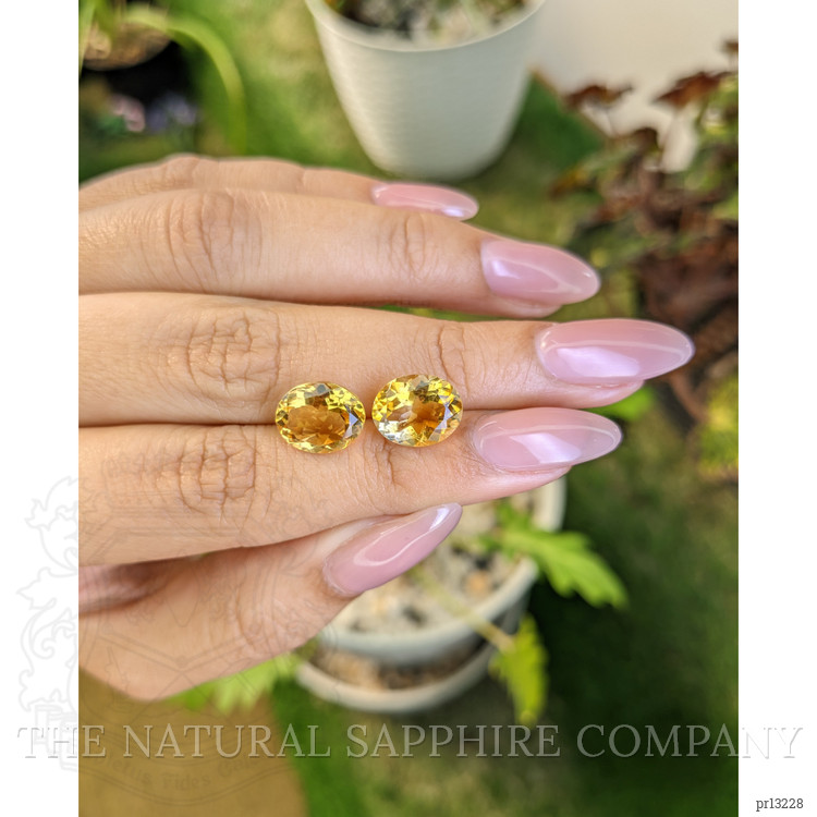 6.34 Ct.Tw. Citrine Pair from Brazil