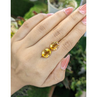 5.91 Ct.Tw.Total Carat Weight Citrine Pair from Brazil Life Style